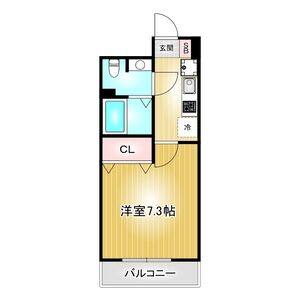 1K 間取り図