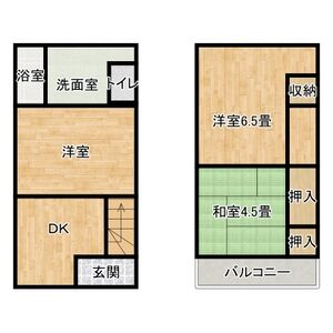 3DK 間取り図