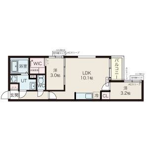 2LDK 間取り図