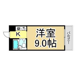 ワンルーム 間取り図