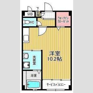 ワンルーム 間取り図