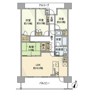 4LDK 間取り図