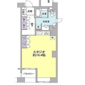 ワンルーム 間取り図