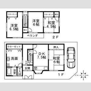 4DK 間取り図