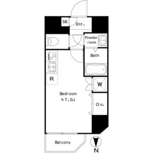 ワンルーム 間取り図