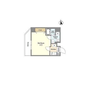 1K 間取り図