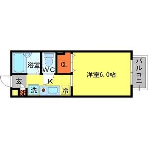1K 間取り図