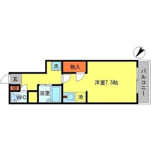 ワンルーム 間取り図