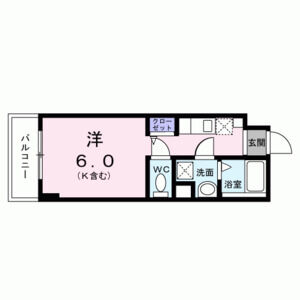 ワンルーム 間取り図