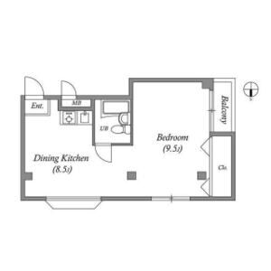 ワンルーム 間取り図