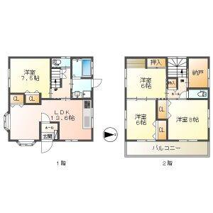 4LDK 間取り図