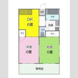 2DK 間取り図