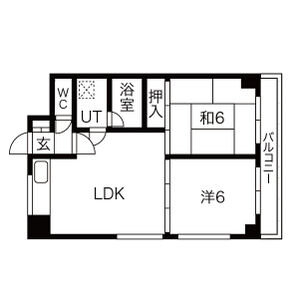 2LDK 間取り図