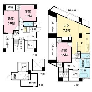 3LDK 間取り図