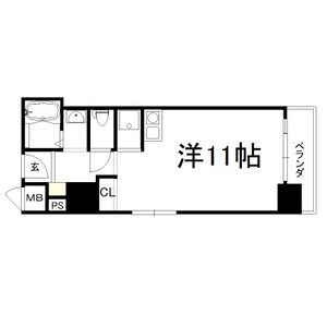 ワンルーム 間取り図