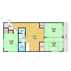 3LDK 間取り図