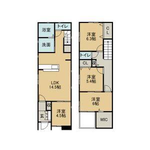 4LDK 間取り図