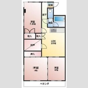 3LDK 間取り図