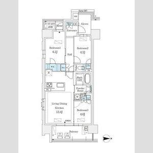 3LDK 間取り図