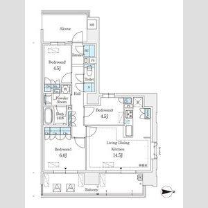 3LDK 間取り図