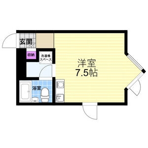 ワンルーム 間取り図