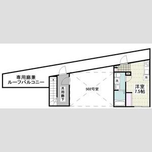 ワンルーム 間取り図