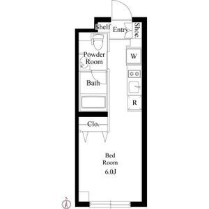 ワンルーム 間取り図