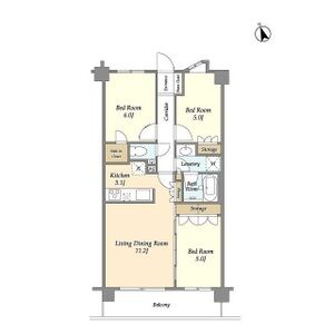 3LDK 間取り図