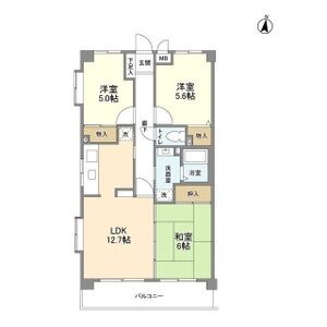 3LDK 間取り図