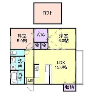 2LDK 間取り図
