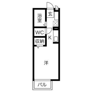 ワンルーム 間取り図