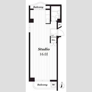 ワンルーム 間取り図