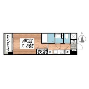 1K 間取り図