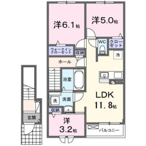 3LDK 間取り図