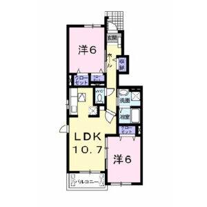 2LDK 間取り図