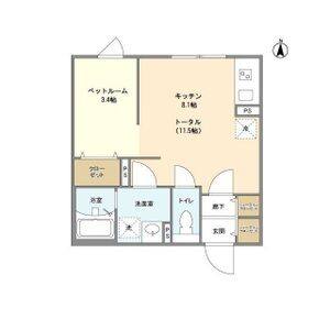 ワンルーム 間取り図