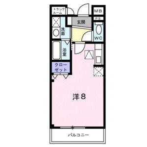 ワンルーム 間取り図