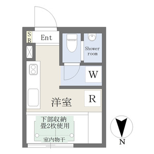 ワンルーム 間取り図