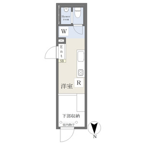 ワンルーム 間取り図