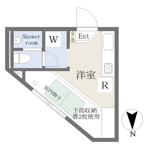 ワンルーム 間取り図