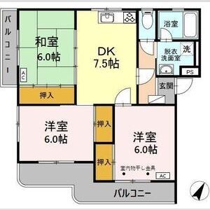3DK 間取り図