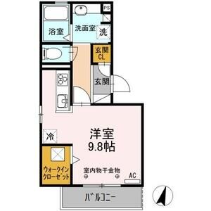 ワンルーム 間取り図