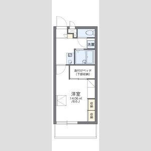 1K 間取り図