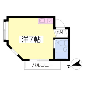ワンルーム 間取り図