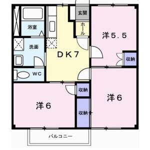 3DK 間取り図