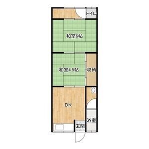 2DK 間取り図