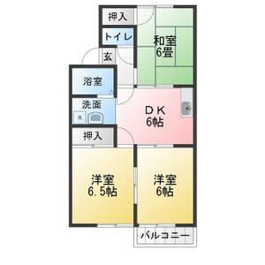 3DK 間取り図