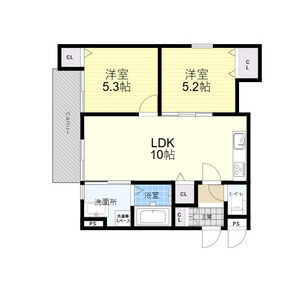 2LDK 間取り図