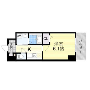 1K 間取り図