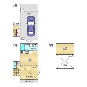 ワンルーム 間取り図